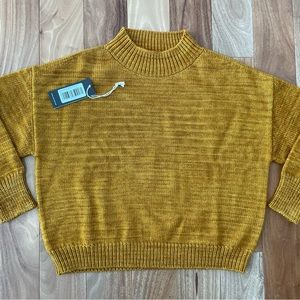 Misha & Puff drafting mock neck sweater XS wool Marigold
